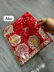 Beautiful Georgette Luxury Bandhani Printed Saree