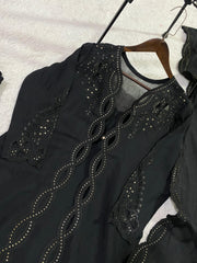 Elegant Chanderi Sequence Embroidery Work Suit