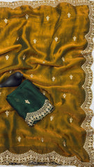 Breathtaking Fendy Silk Unique Texture & Radiant Saree