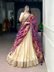 Festive Special Poly Kotha Printed Work Lehenga Choli