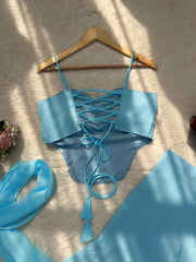 Trendy 90’s Style Mirror Work Sharara Set