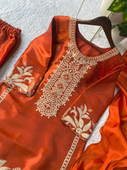 Party-wear Jimmy Choo Sequence Embroidery Work Sharara