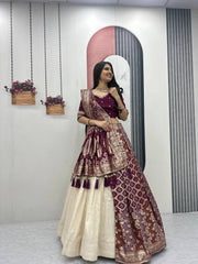 Wedding Special Pure Simmer Silk Lehenga Saree