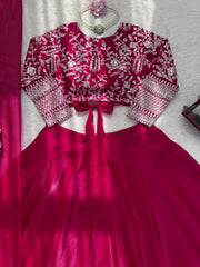 Party-wear Designer Jimmy Choo Silk Coding Dori With Sequence Work Lehenga Choli