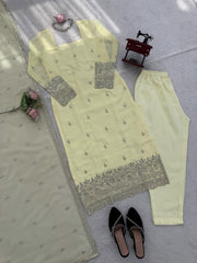 Festive Special Georgette Embroidery Work Suit