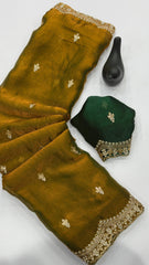 Breathtaking Fendy Silk Unique Texture & Radiant Saree