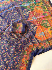 Beautiful Pure Zari & Jacquard Weaving Saree