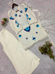 Wedding Special Soft Organza Embroidery Work Suit