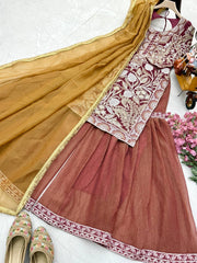 Party-wear Georgette Sequence Georgette Work Suit