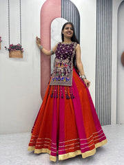 Navratri Special Vichitra Silk Work Lehenga Choli
