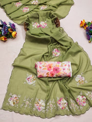 Beautiful Georgette Handwork Saree
