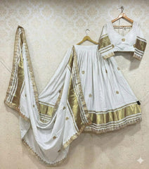 Festive Special Modal Gajji Silk Lagadi Patta With Gotta Work Lehenga Choli