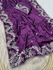 Beautiful Rangoli Silk C-Pallu Coding Sequence Work Saree