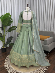 Festival Special Japan Satin Thread With Sequence Work Lehenga Choli
