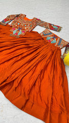 Wedding Special Chinnon Silk Embroidery Sequence Work Lehenga choli