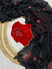 Trending Super Hit Soft Two Tone Rangoli Silk Saree