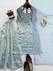 Charming Fendy Silk Crafted For Comfort Stitched Suit