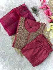 Designers Organza print Work Salwar Suit