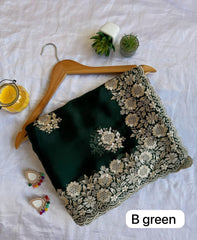 Trending Jimmy Choo Silk With Thread Embroidery Work Saree