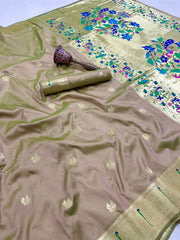 Beautiful Pure Soft Kanchivaram Paithani Silk Saree