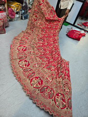 Trending Premium Silk With Intricate Peacock Designer Bridal Lehenga
