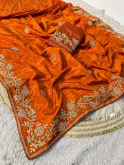 Beautiful Soft Shine Coding Sequence & Butti Work Saree