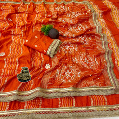 Beautiful Moti Katdana & Sequence Handwork Saree