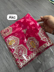 Beautiful Georgette Luxury Bandhani Printed Saree