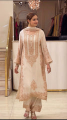 Party-wear Georgette Embroidery Sequence Work Salwar Suit