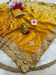 Beautiful Soft Chinon Silk Digital Printed Saree
