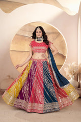 Festival Special Georgette Embroidery Sequence Work Lehenga Choli