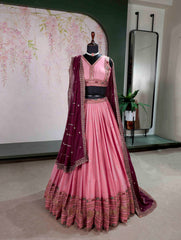 Royal Perfect Blend Of Sparkle & traditional Start Georgette Lehenga Choli