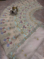 Designer Butterfly Net Sequence Embroidery Work Lehenga choli