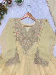 Festive Special Coss Moss Silk Codding Sequence Embroidery Work Gown
