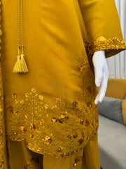 Designer Chanderi Thread Sequence Work Suit