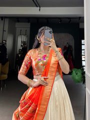 Beautiful Vichitra Silk Zari Weaving Lehenga Choli