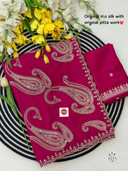 Trending Soft Pita Aari-Tari Gotapati Work Saree