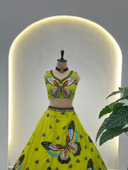 Beautiful Georgette Butterfly Designer Lehenga Choli