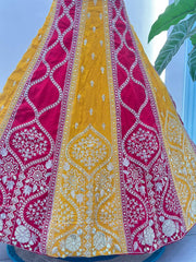 Sangeet Special Vichita Silk Sequins & Threads Embroidery Work Lehenga Choli
