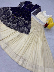Festive Special Indo Western Simar Cosmoss Lehenga Choli With Shrug