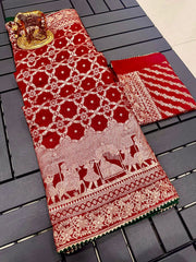 Karwa~Chauth Festival Special Dola Viscose Silk Saree