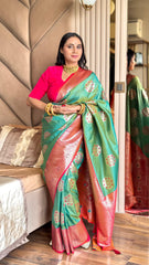 Beautiful Soft & Elegant With Rich & Vibrant Colour Combination Saree