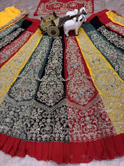Multi Colour Georgette Sequence Work Lehenga Choli