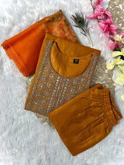 Designers Organza print Work Salwar Suit