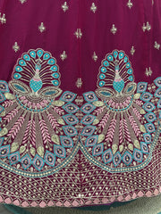 Beautiful Georgette Sequence & Thread Embroidery Work Lehenga Choli