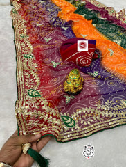 Beautiful Pachrangi Designer Saree