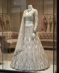 Party-wear Butterfly Coding Sequence Stone Work Lehenga Choli