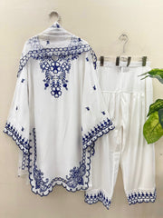 Beautiful Mull Chanderi Thread With Sequence Work Suit
