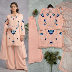Wedding Special Soft Organza Embroidery Work Suit