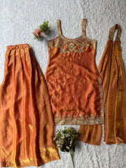 Trendy Beautiful Jimmy Choo Sequence Embroidery Work Dress